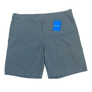 Columbia Mens Washed Out Cotton Shorts Gray Lightweight 40X10 New